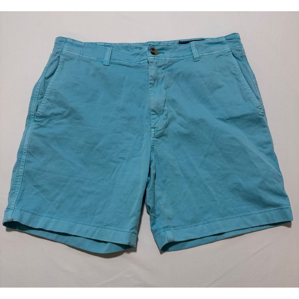 Vineyard Vines Mens‎ 31 Breaker Shorts Blue Turquoise Stretch Cotton Chino 8